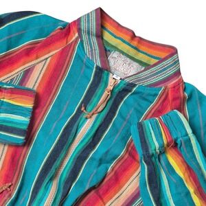 VTG Silverado Womens S Southwestern Serape Cropped Bomber Jacket Zip 80s 90s
